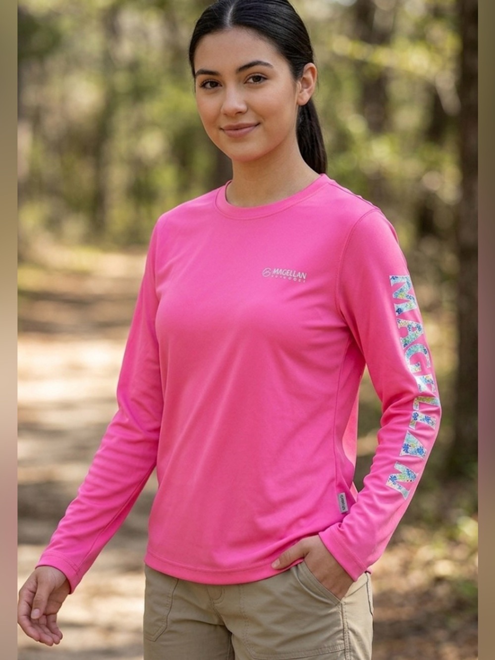 Magellan Pink Long Sleeve Shirt